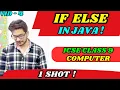 If Else in Java One Shot ICSE Class 9 Computer Java for Beginners Full Explanation