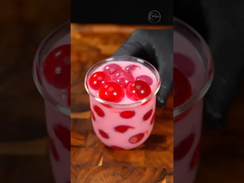 𝐌𝐄𝐆𝐀 𝐉𝐈𝐆𝐆𝐋𝐘 𝐑𝐎𝐒𝐄𝐁𝐄𝐑𝐑𝐘 𝐌𝐈𝐋𝐊 | Strawberry Rose Milk Drink #shorts