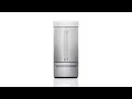 KitchenAid 20 8-cu ft Built-In French Door Refrigerator with Ice Maker Stainless Steel