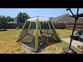 Ultimate Outdoor Shelter Coleman Skylodge Screened Canopy Tent unboxing setup Great for shade