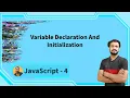 variable declaration and initialization in javascript