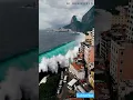 Download Lagu Huge waves crash into coastline - Ai Generated 🌊