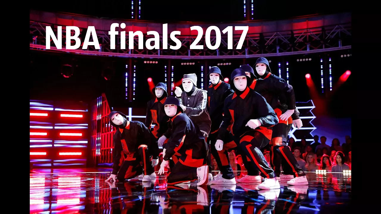 Jabbawockeez at the NBA finals 2017