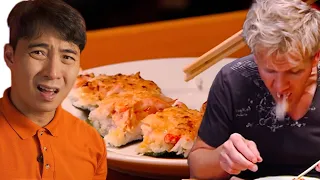 Uncle Roger Hate Sushi Pizza (Kitchen Nightmares)