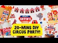 Easy DIY Circus Birt ay Party Setup with Printables Fun Ideas Budget Tips for Kids 2025