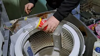 اهم اسباب تخبيط واهتزاز الغساله اضافه مياة اتزان الغساله فوق اتوماتيك 