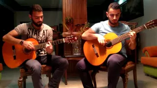 انا عايش عمرو دياب عزف غيتار اكورد صولو دندنها