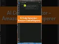 AI Code Generator - Amazon CodeWhisperer
