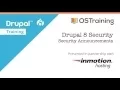 Drupal 8 Security Lesson 1 Security Announcements