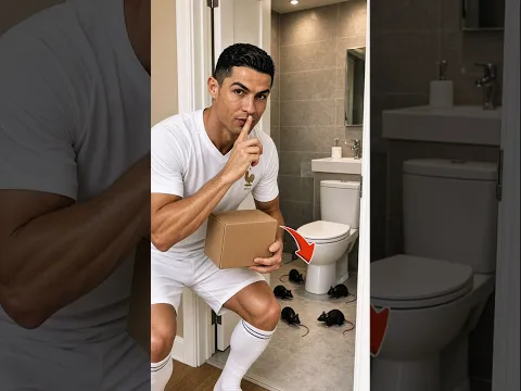 Ronaldo’s Worst Nightmare! 🐀😂 #shorts #ronaldo #football #messi #funny #haaland