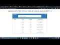 Create a Search Bar Filter Table using JavaScript in Hindi