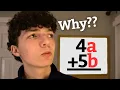To the Person Who Added Letters to Math