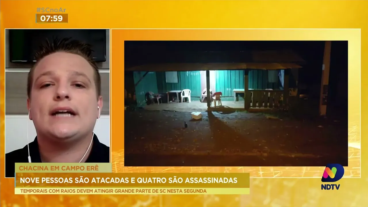 Polícia investiga o caso das pessoas mortas e violentadas na cidade de Campo Erê