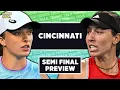 Swiatek vs Pegula WTA Cincinnati 2026 SF Tennis Talk