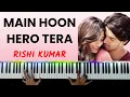 Download Lagu Main Hoon Hero Tera Piano Instrumental | Karaoke Lyrics | Ringtone | Notes | Hindi Song Keyboard