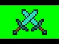 minecraft sword transition green screen
