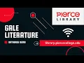 Gale Literature Database Tutorial