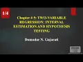 Basic Econometrics by D N Gujarati - Chapter 5 Interval Estimation