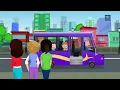 Schoolies | Purple Wheels On The Bus | Nursery Rhymes For Kids | cartoon about bus