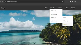 Multi-Level Dropdown Menu with HTML CSS Dropdown Inside Dropdown Navigation Tutorial