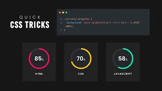 Circular Progress Bar using CSS conic-gradient