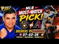 Milwaukee Brewers vs Arizona Diamondbacks Pick 26 MLB Pick Prediction