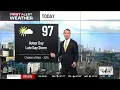 First Alert Forecast Hotter day today with evening storms possible