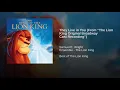 They Live in You (From "The Lion King Original Broadway Cast Recording") (From "The Lion King"/Original Broadway Cast Recording) - Samuel E. Wright & Ensemble - The Lion King