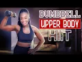 Download Lagu Toned🔥+ Gorgeous Arms, Shoulders \u0026 Chest💪| 10 MIN KILLER Dumbbell UPPER BODY HIIT | Standing Only