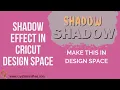Shadow Effect in Cricut Design Space