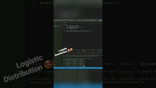 Logistics distribution in numpy