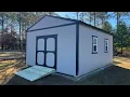 16x20 Painted Utility Shed - Walkthrough Outdoor Sheds