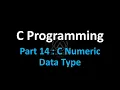 C Programming Part 14 Numeric Data Types int vs float vs double Scientific Notation