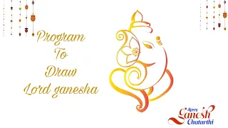 program to Draw Lord ganesh using Turtle graphics in python
