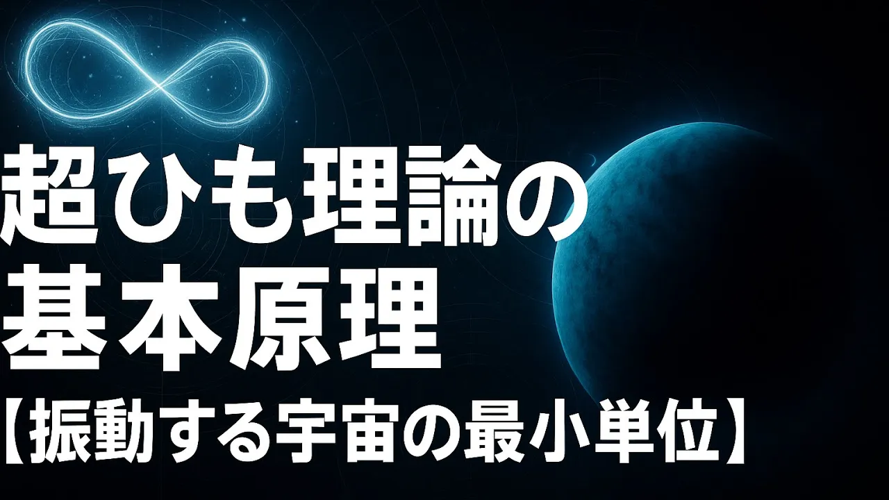 【超ひも理論の基本原理】振動する宇宙の最小単位の解明