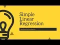 Machine Learning Detail discussion on Simple Linear Regression least square Algorithm