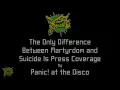 Panic! at the Disco - The Only Difference Between Martyrdom and Suicide Is Press Coverage [Karaoke]