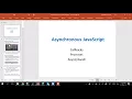 Asynchronous Progamming using JavaScript - Part 1