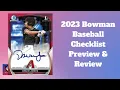 Everything You Need to Know Before Buying 2023 Bowman Baseball Reviewing the Checklist