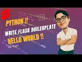 Writing Flask Boilerplate