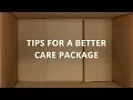 Tips for a Better Military Care Package