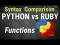 Python vs Ruby Functions