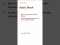 Static Block 21