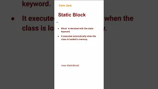 Static Block 21