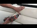 BOAT REUPHOLSTERED REMOVAL INSTALLATION OF ALL MY IN MY BOAT TO GET THEM DONE