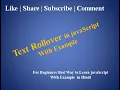 javaScript Tutorial For Beginners 36 Text Rollover in javaScript