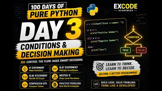 Day 3 Python Decision Making if elif else 100 Days of Pure Python