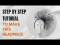 Tutorial on how to make this stunning veil fascinator headband