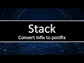 C Stack - Conversion from Infix to Postfix