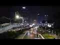 10 Hours City Traffic Sounds for Sleep | Highway Ambience From Cross Bridge In Jakarta Indonesia